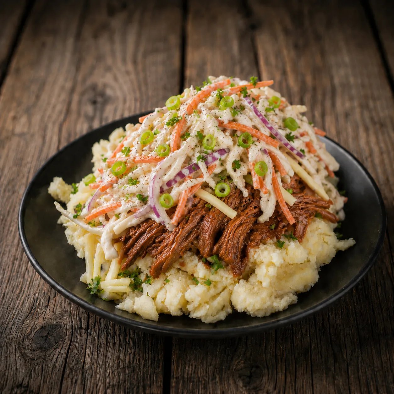 Slow Cooked Beef Brisket Mash