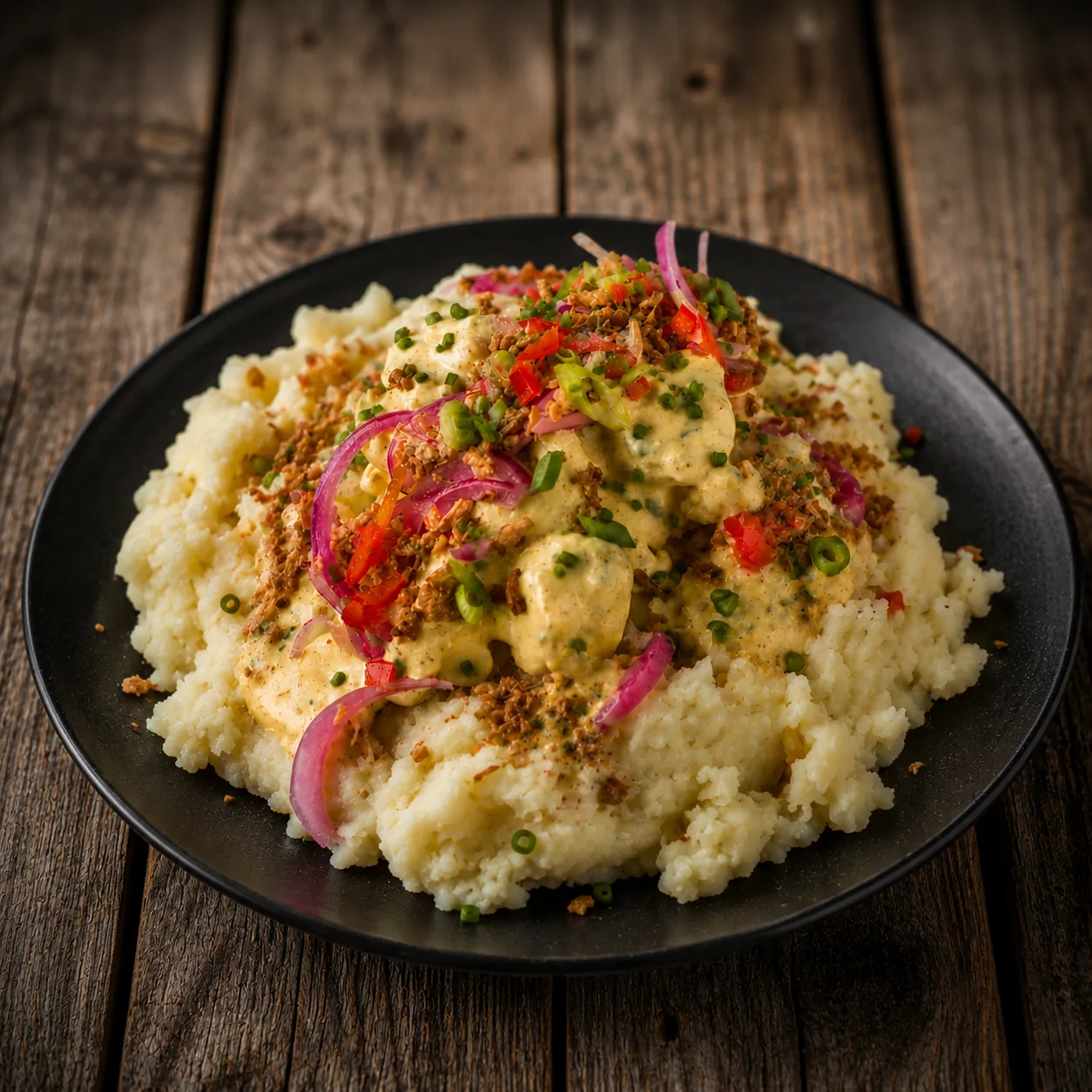 Coronation Chicken Mash